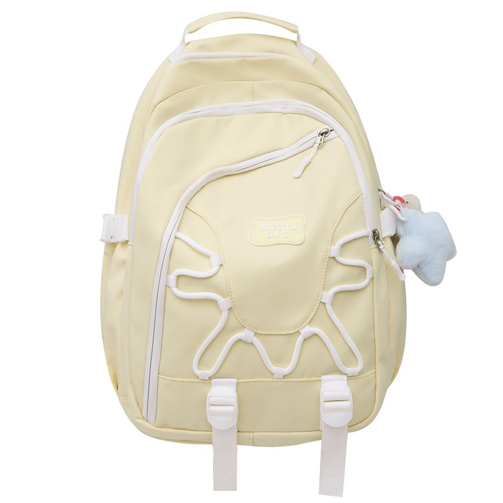 Playful Character Embroidered Backpack Stornfield