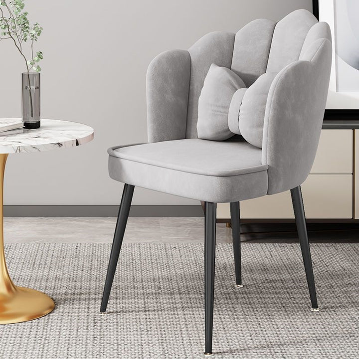 Modern Accent Chair with Gold Legs Stornfield