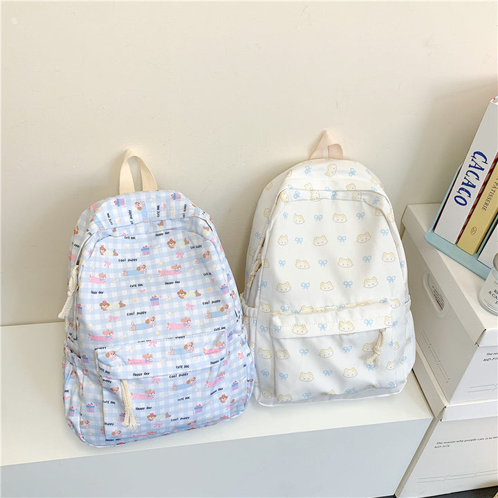 Cute Character Printed School Backpack Stornfield