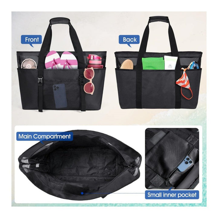 Multifunctional beach bag with compartments Stornfield