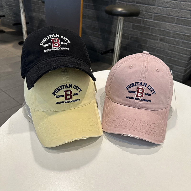 Men's Vintage-Inspired Embroidered Baseball Cap Stornfield