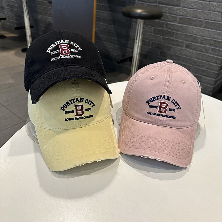 Men's Vintage-Inspired Embroidered Baseball Cap Stornfield