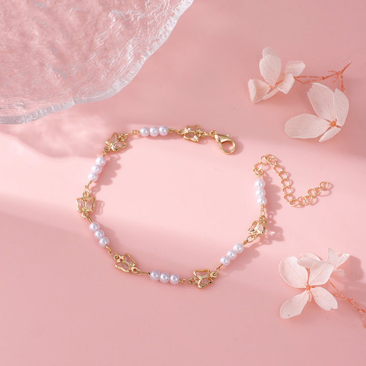 Pearl and Colorful Evil Eye Bracelet Stornfield
