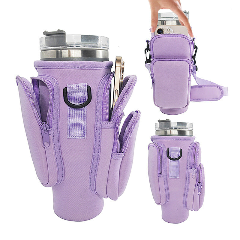 Unisex Portable Drink Container with Multifunctional Compartments Stornfield