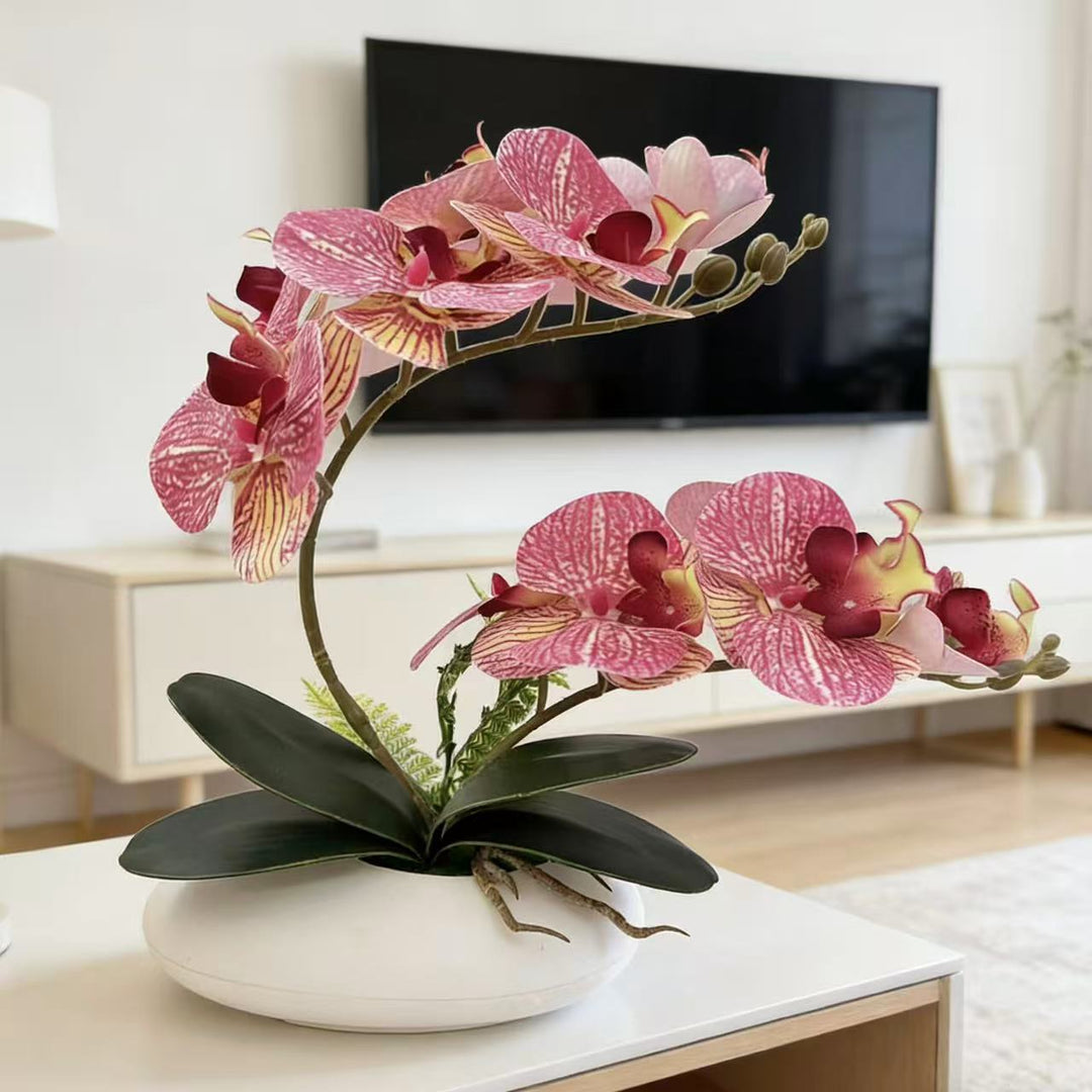 Lifelike Orchid Centerpiece