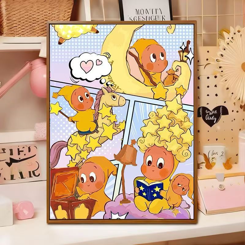 Playful Cartoon Illustration Wall Art Stornfield