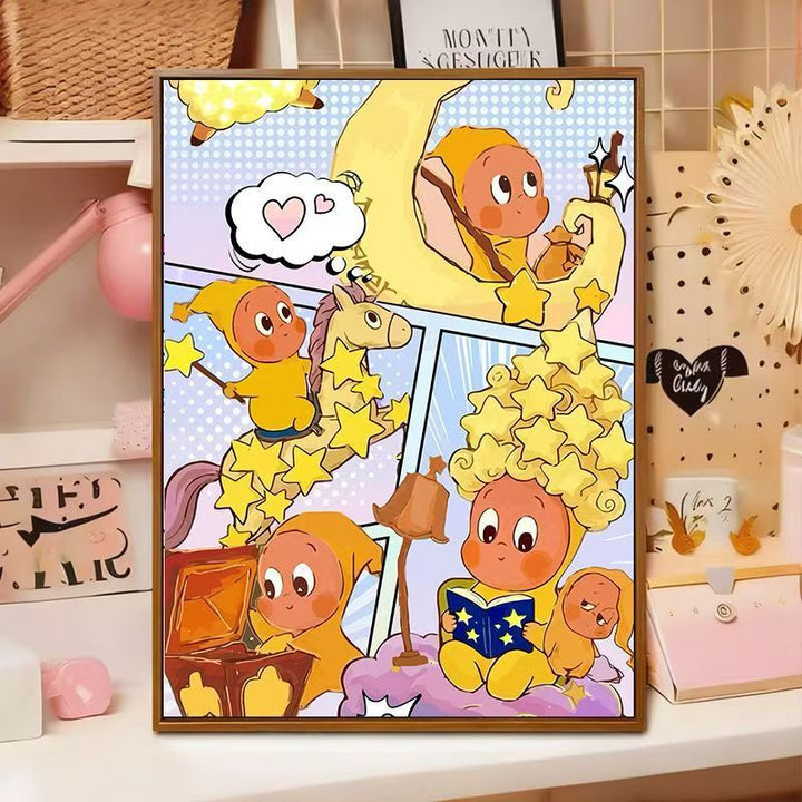 Playful Cartoon Illustration Wall Art Stornfield