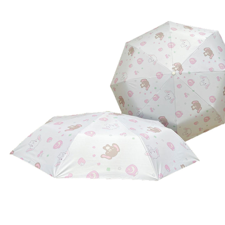 Women's Automatic Folding Umbrella with Playful Animal Design Stornfield