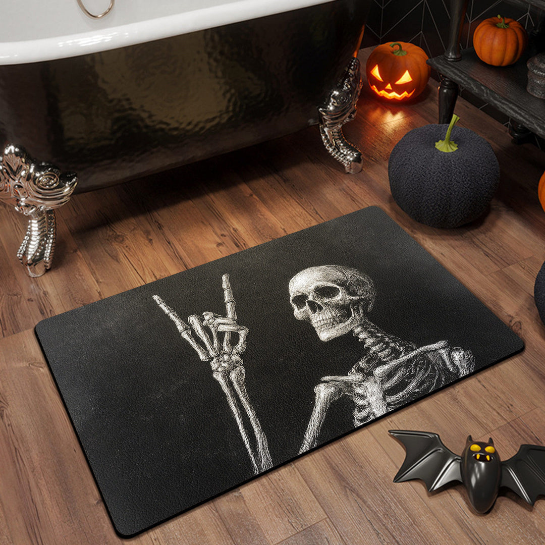 Halloween Themed Bathroom Mat