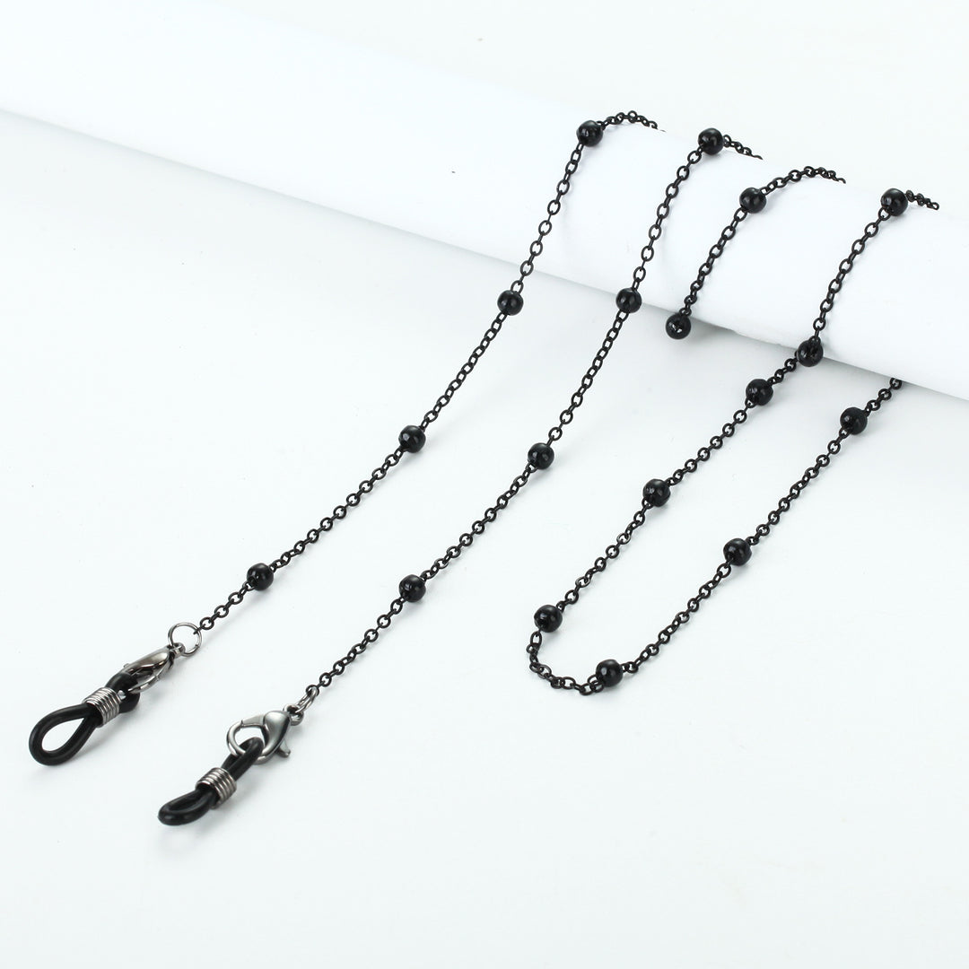 Necklace with beads and transparent pendants Stornfield