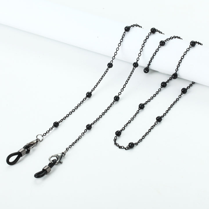 Necklace with beads and transparent pendants Stornfield