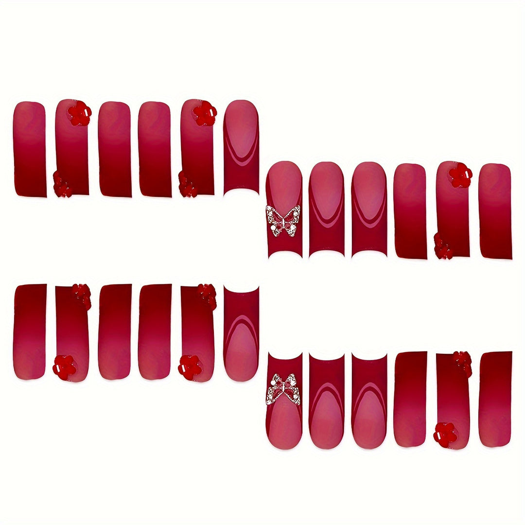 Decorative Press-On Nail Set Stornfield