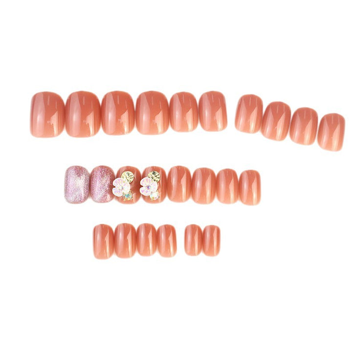 Glitter Floral Press-On Nail Set Stornfield