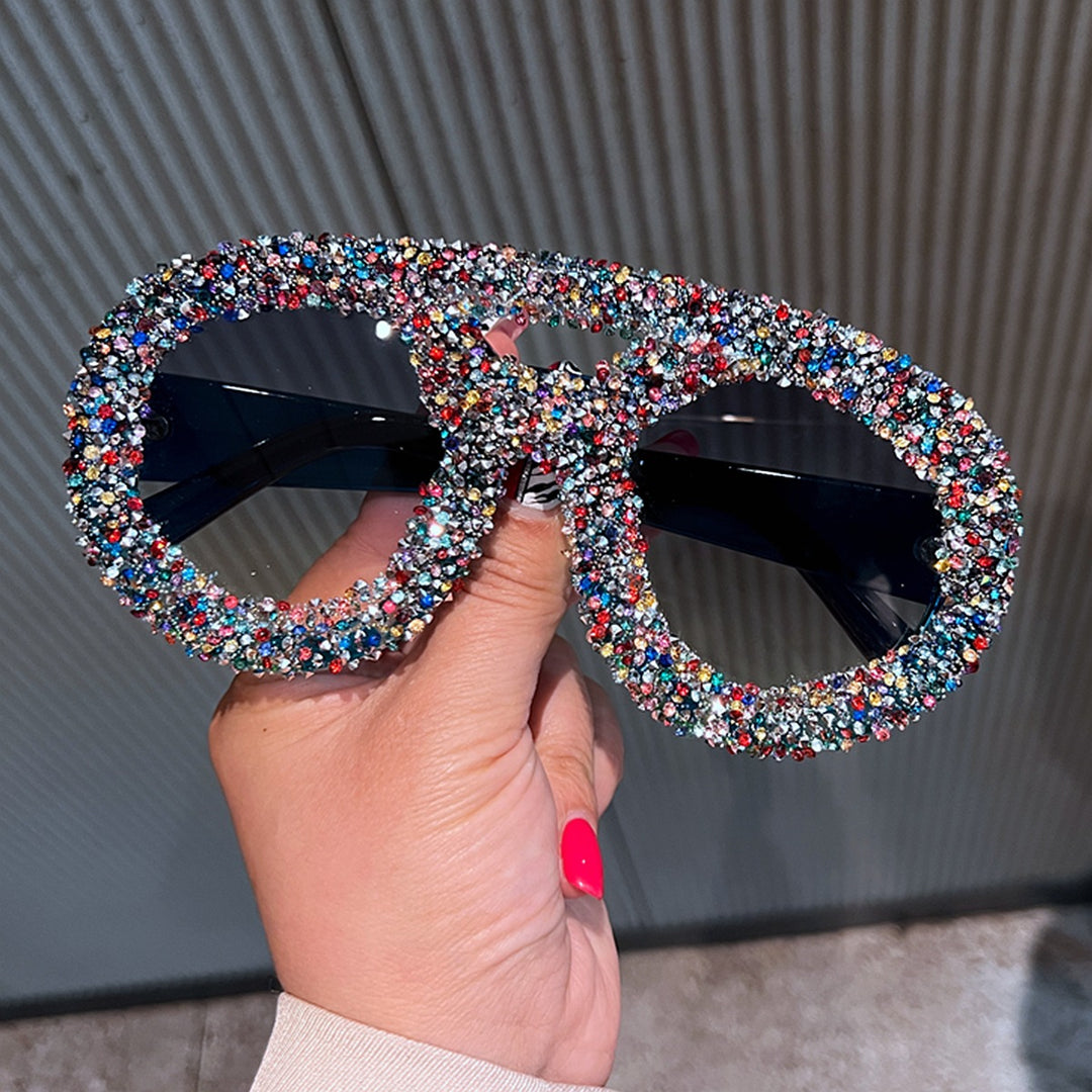 Women's Glittering Glamour Sunglasses with Unique Crystal Frame Stornfield