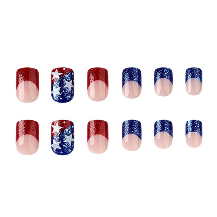 Patriotic Themed Acrylic Nail Art Enhancements Stornfield