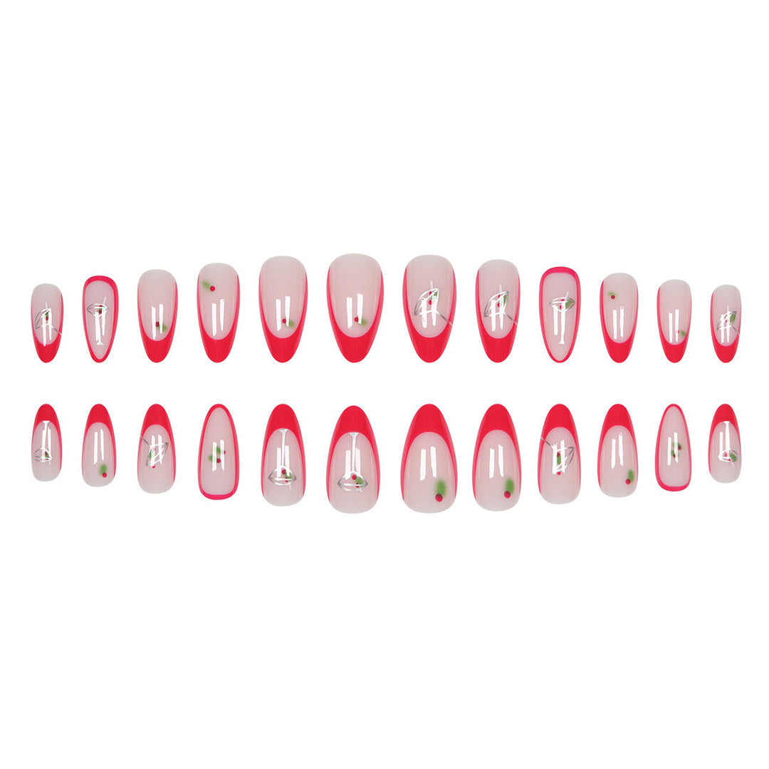 Holiday-Themed Press-On Nail Art Stornfield