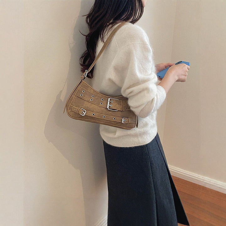 Stylish Buckle Detail Handbag