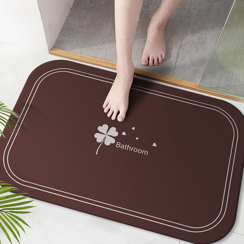 Soft Microfiber Bath Mat with Anti-Slip Features