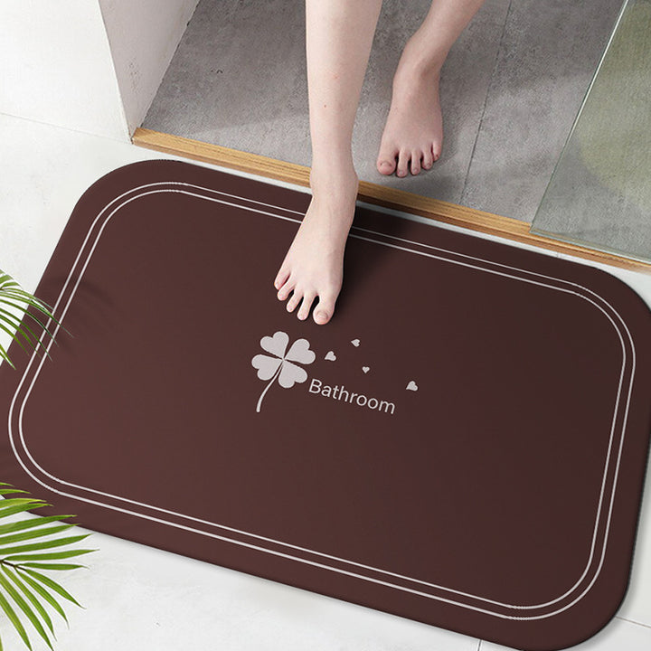 Soft Microfiber Bath Mat with Anti-Slip Features