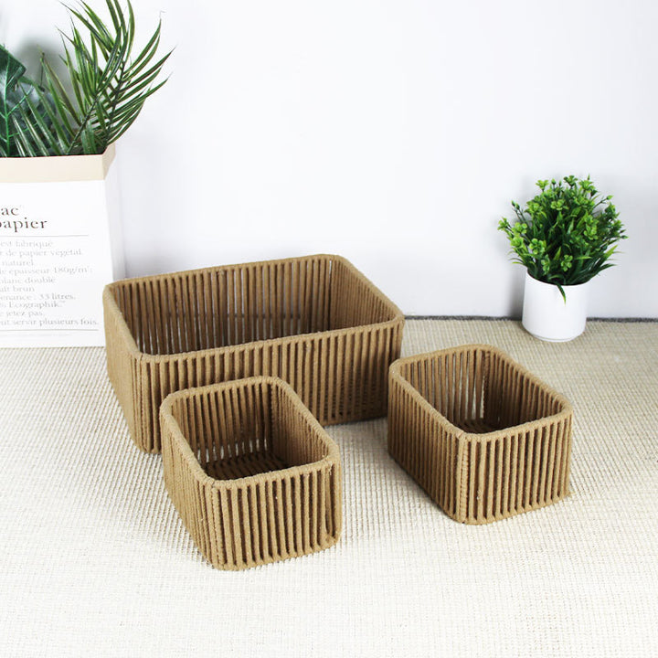 Versatile Woven Storage Baskets Set Stornfield