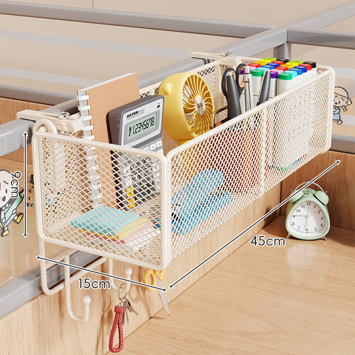 Mesh Partition Clamp Hanging Desk Organizer Basket