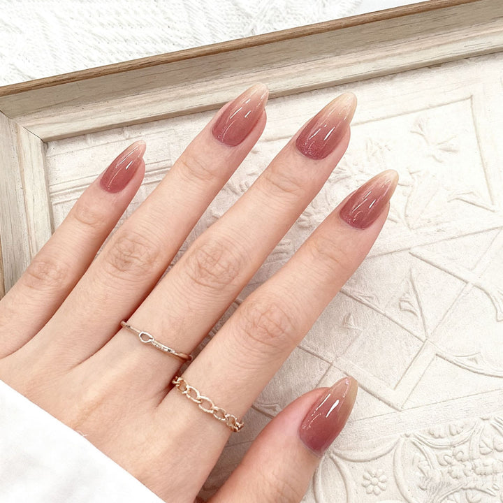 Elegant Ombre Press-On Nails Stornfield