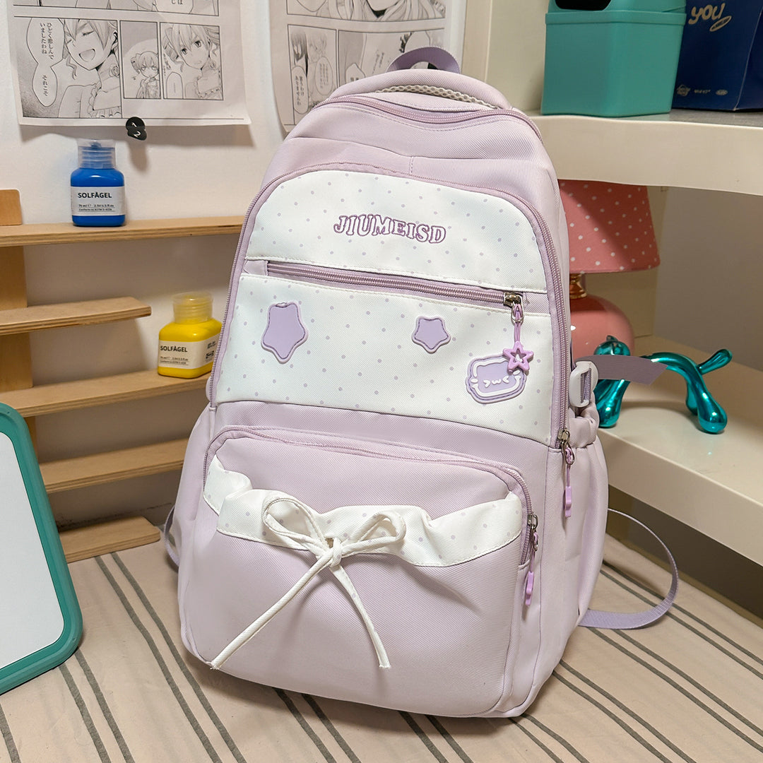 Charming Decorative Star-Embellished Backpack Stornfield