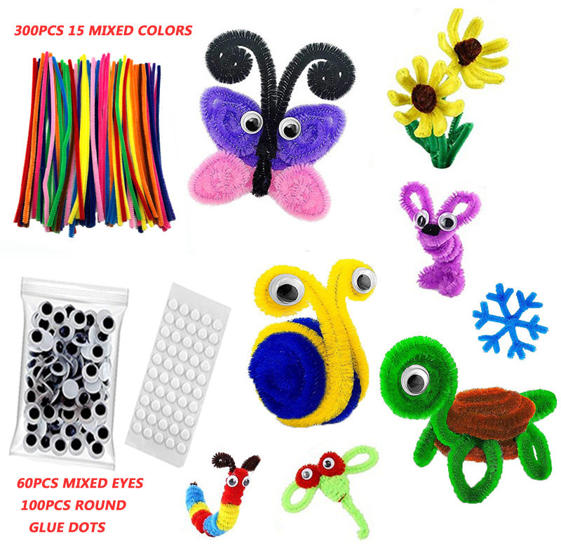 Unisex versatile craft kit with colorful pipe cleaners and googly eyes Stornfield