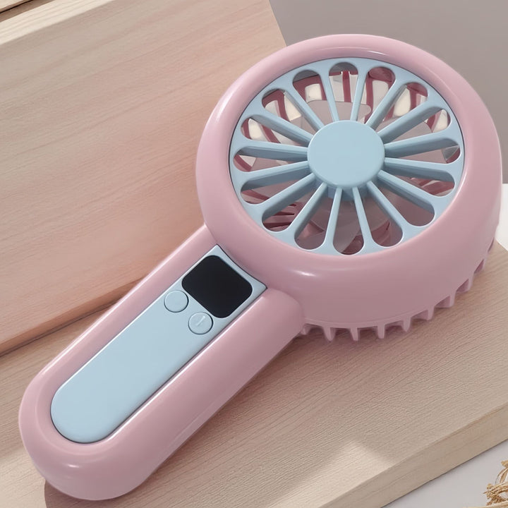 Ladies portable mini fan with LED display Stornfield