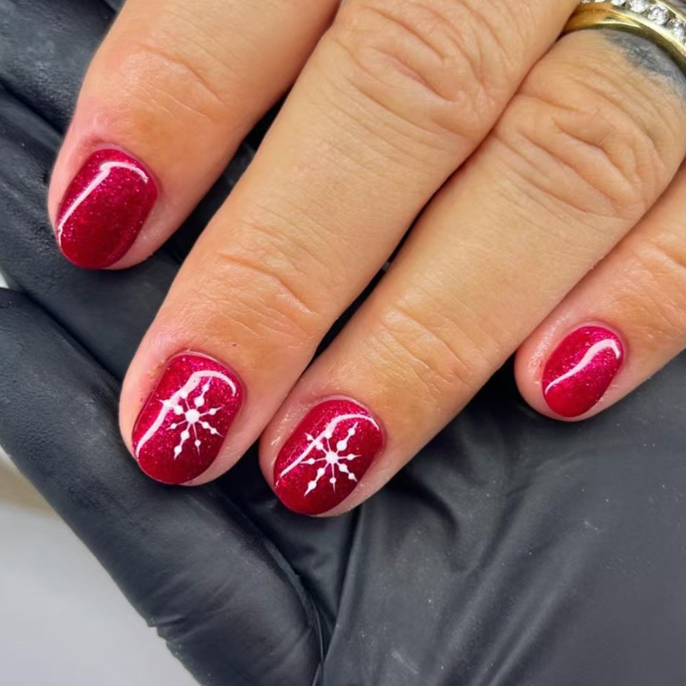 Festive Glitter Press-On Nail Art Stornfield