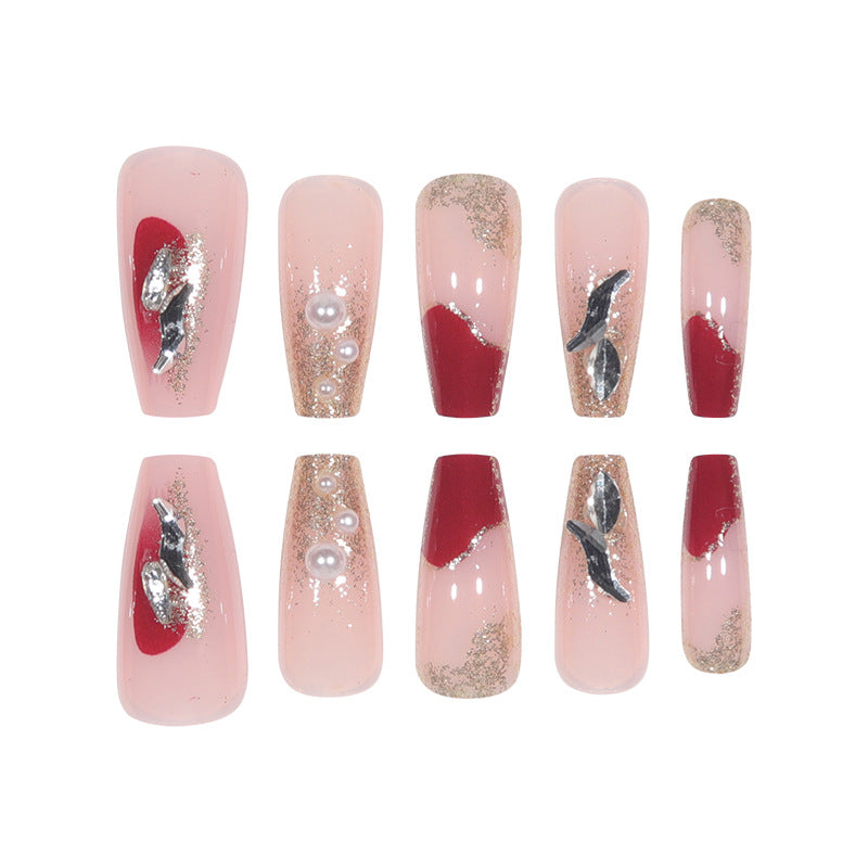 Premium Glittery Stiletto Press-On Nails Stornfield
