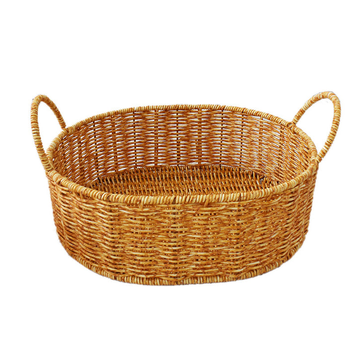 Handcrafted Woven Storage Basket with Handles Stornfield