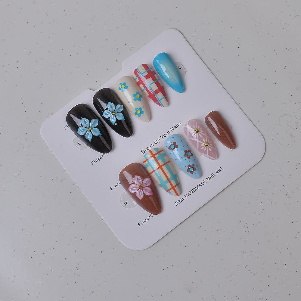 Elegant Artistic Press-On Nail Collection Stornfield