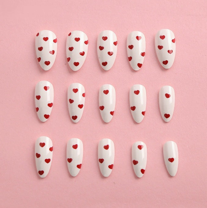 Heart-Embellished Nail Art Set Stornfield