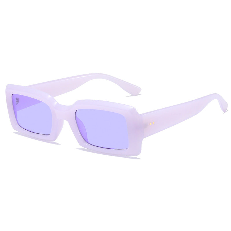 Ladies stylish square sunglasses with mirrored lenses Stornfield