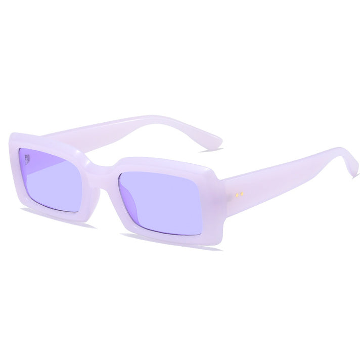 Ladies stylish square sunglasses with mirrored lenses Stornfield