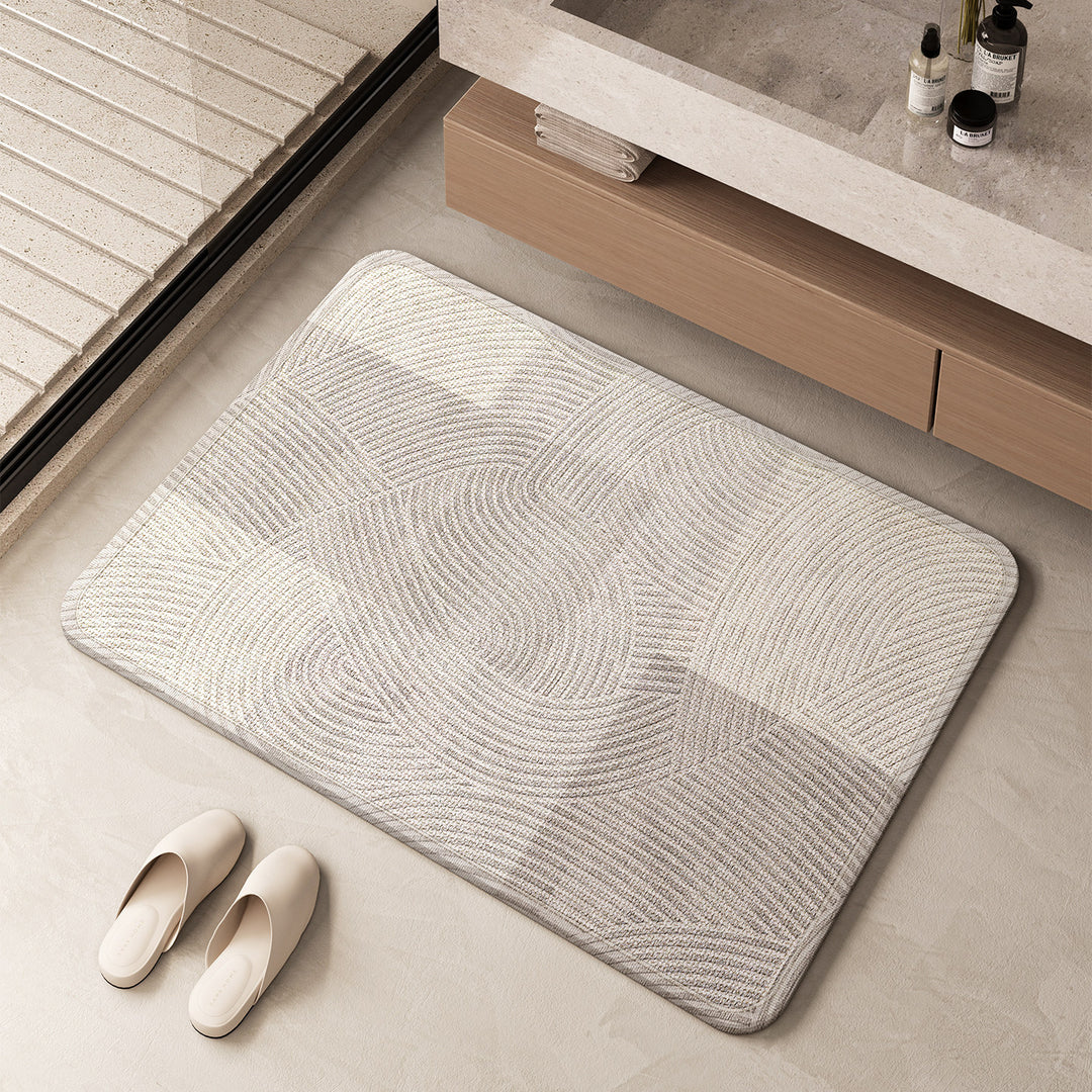 Plush Decorative Bathroom Floor Mat