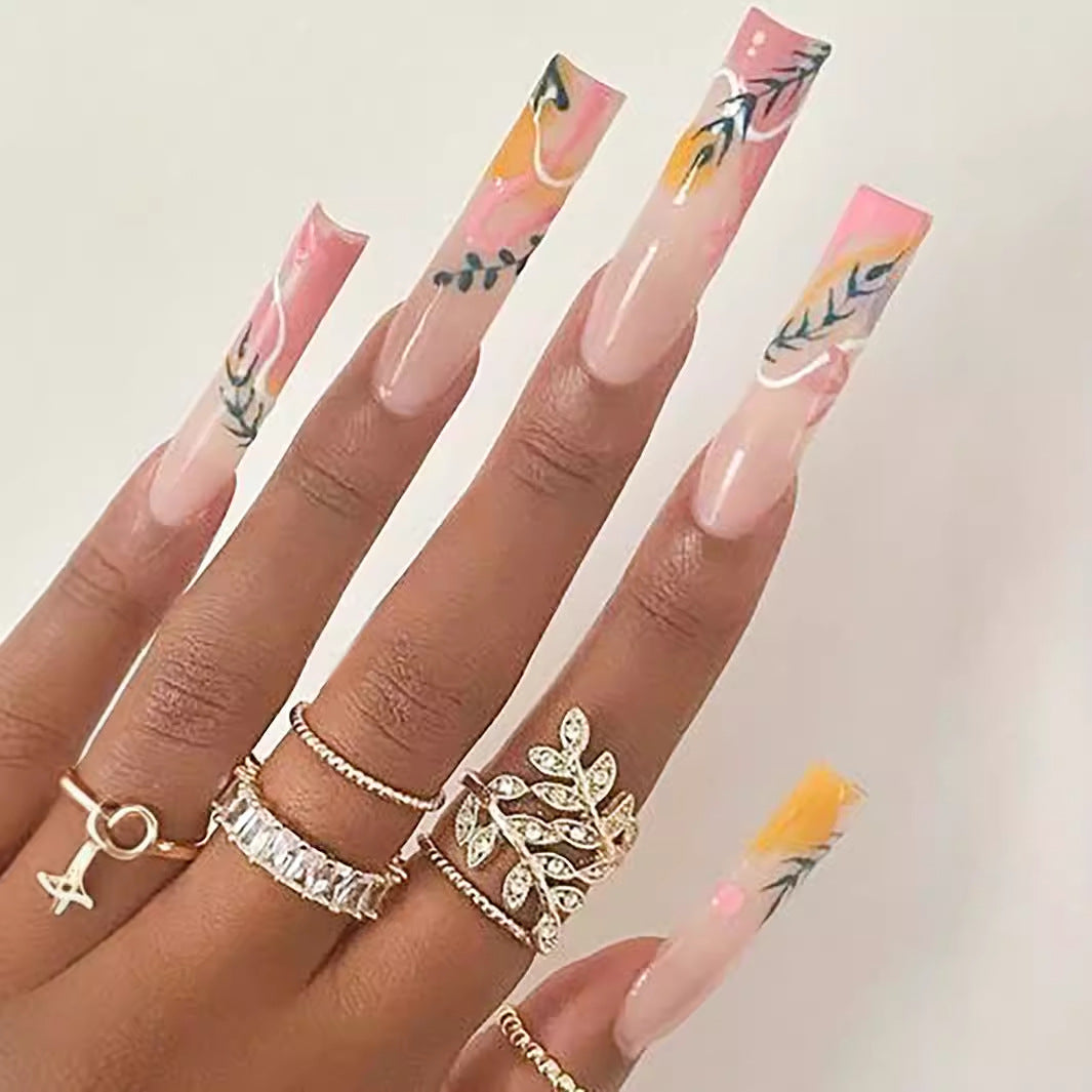Floral Art Press-On Nails Stornfield