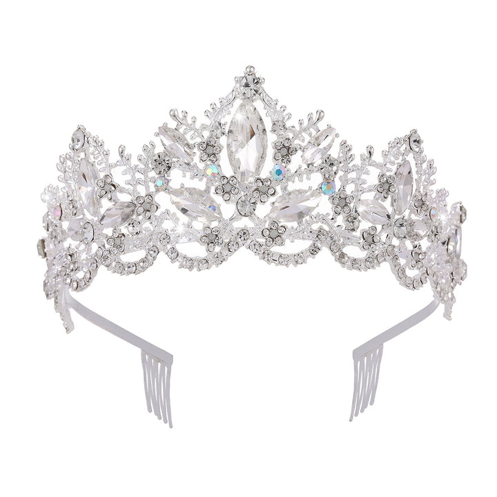 Ladies Glamorous Tiara with Sparkling Crystal Decorations Stornfield