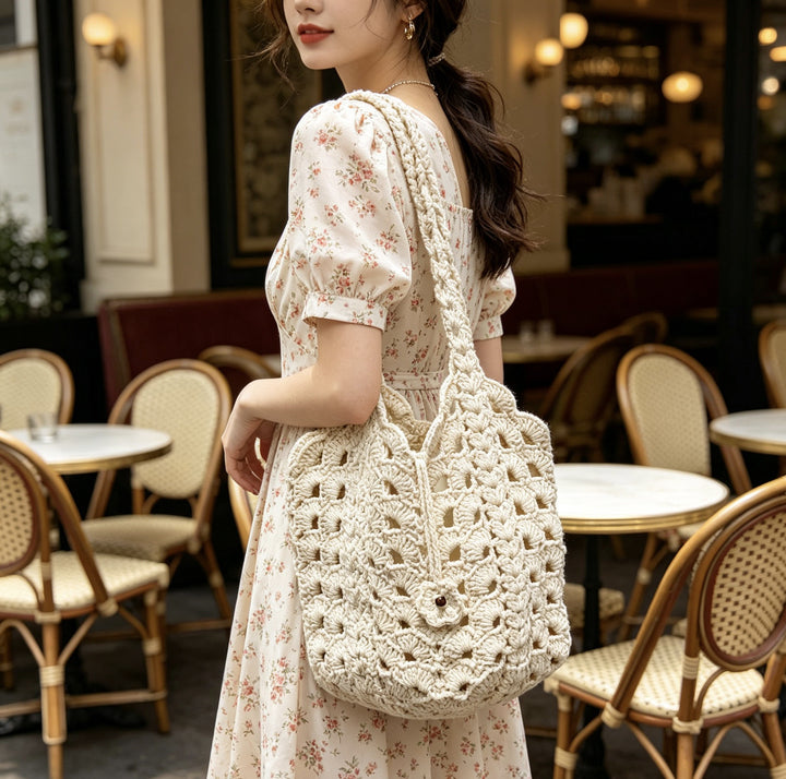 Hand-knotted Macrame Tote Stornfield