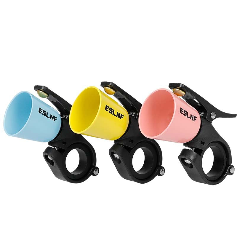 handlebar-mounted bicycle safety horn with universal quick-release clamp Stornfield