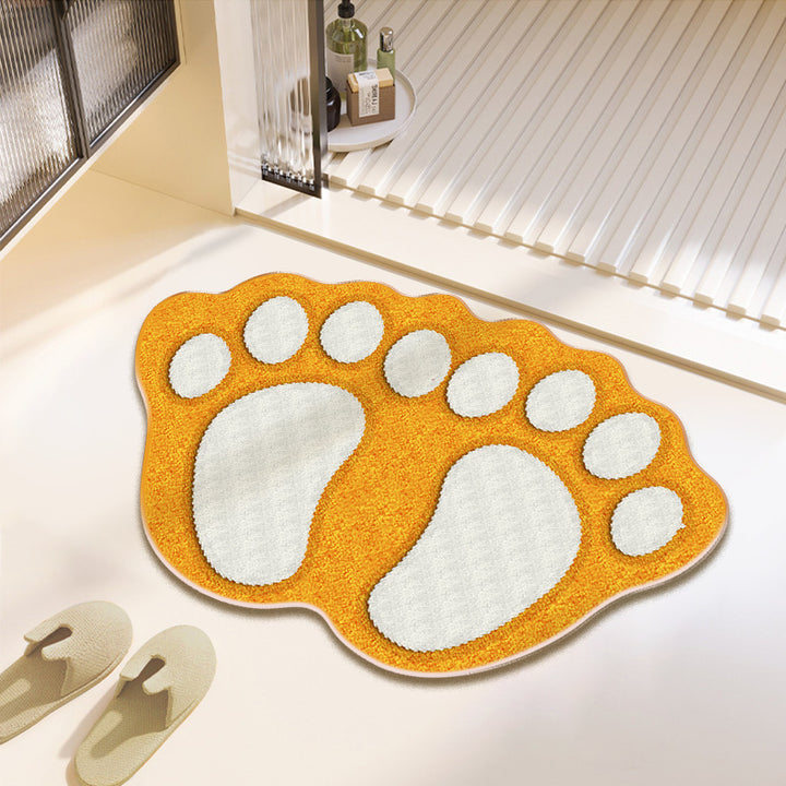 Fun Paw Print Bath Mat Stornfield