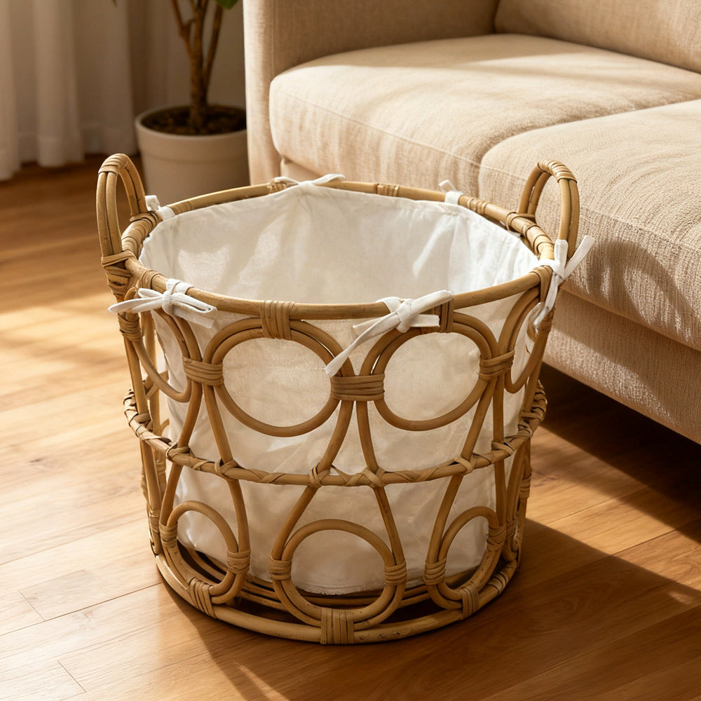 More modern braided storage basket Stornfield