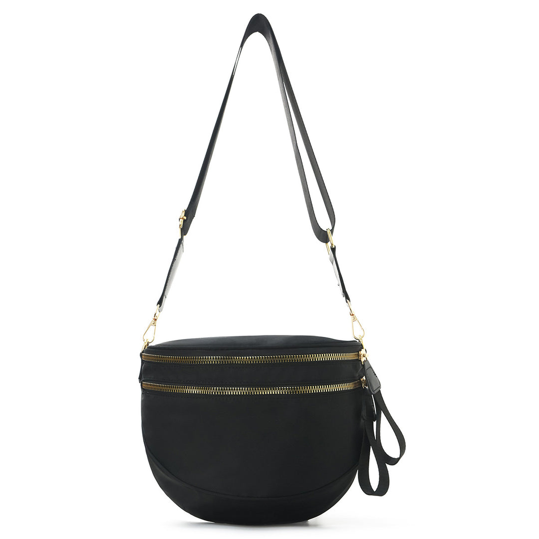 Shoulder bag with stylish check pattern and spacious compartment system Stornfield
