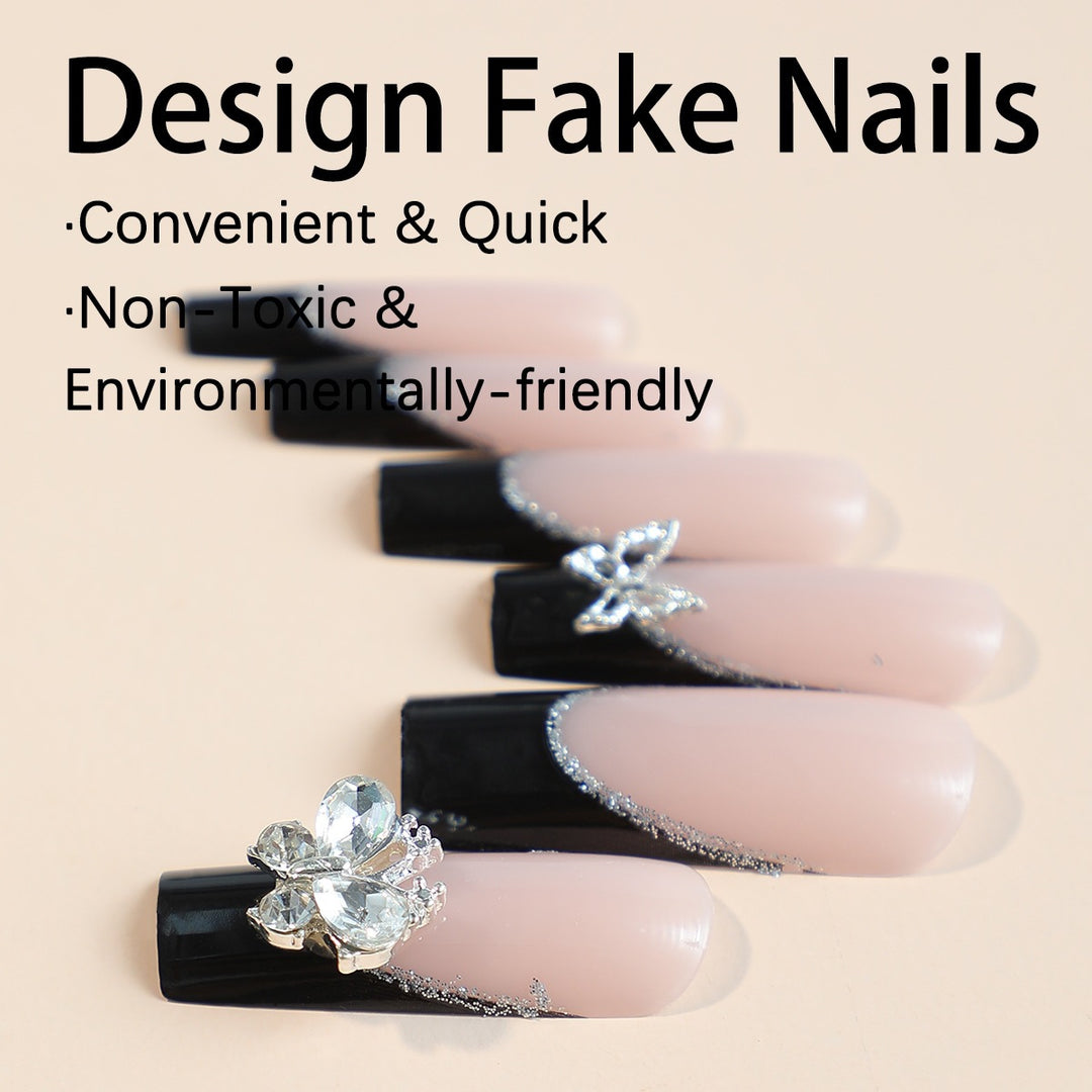 Artificial Nail Set with Stylish 3D Decorations Stornfield