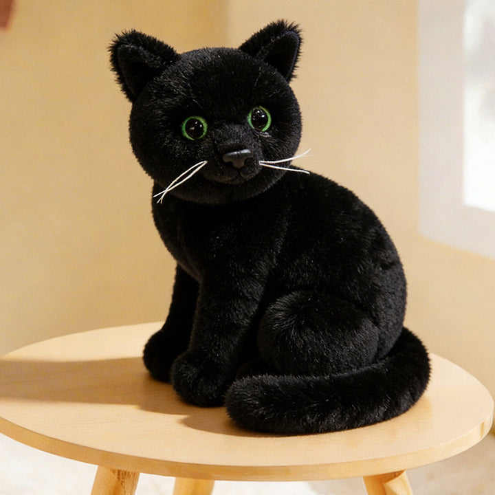 Lifelike Stretching Cat Plush Floor Cuddle Pillow Stornfield