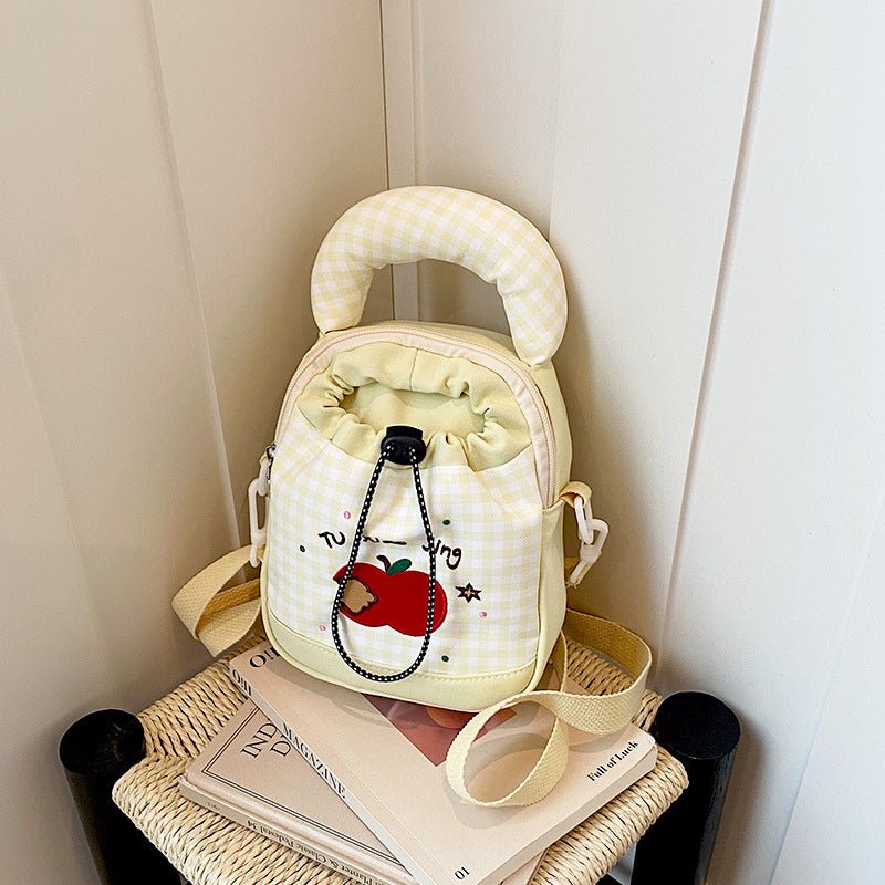 Playful Gingham Print Mini Backpack Stornfield