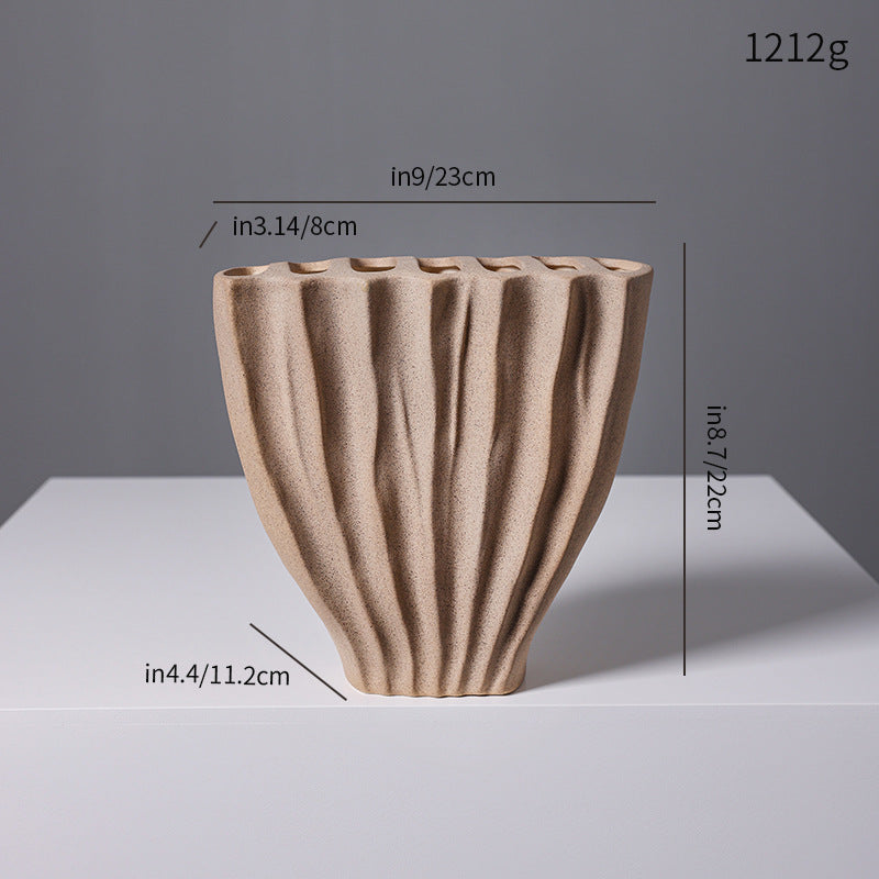 Sculptural Textured Ceramic Vase Stornfeild