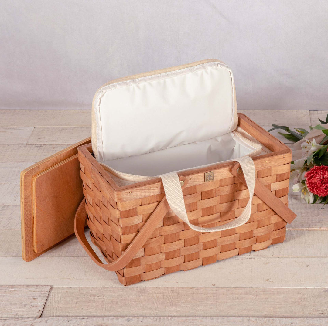 Ladies cooling basket with removable wooden lid Stornfield