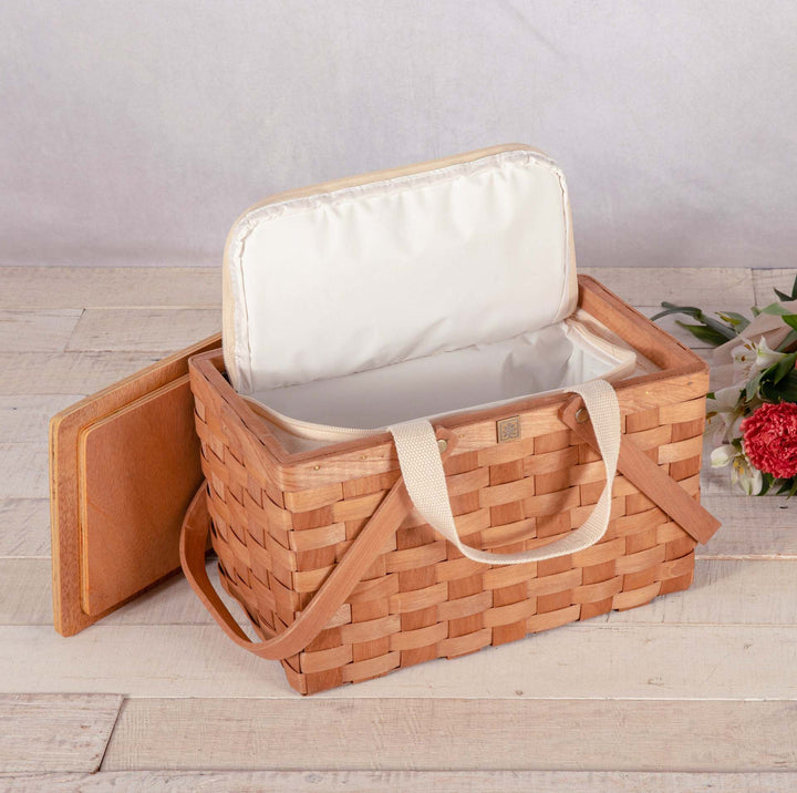 Ladies cooling basket with removable wooden lid Stornfield